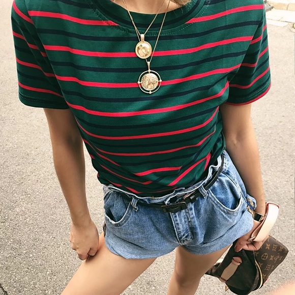 'My Sailor' Gold Coin Portrait Layered Necklace - Picture 5 of 9